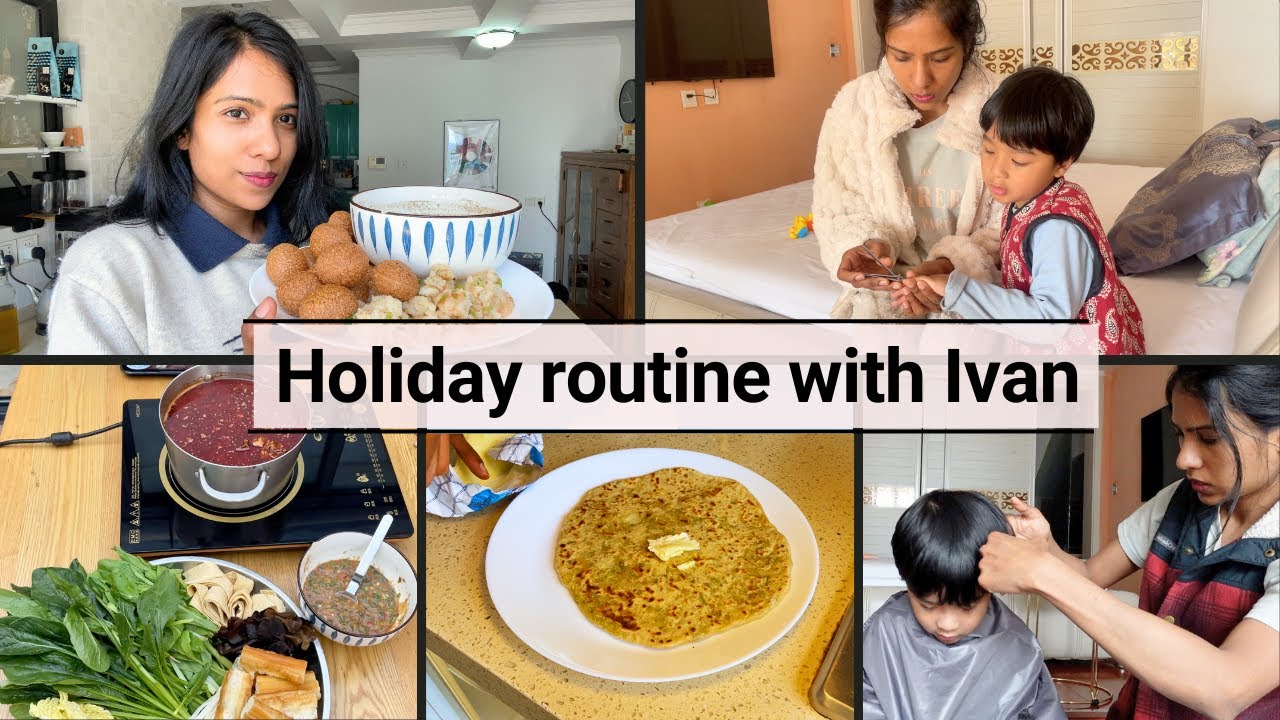 Aloo-cheese paratha, pani-puri for Ivan , How I spent 5 days holiday I Met Indian family
