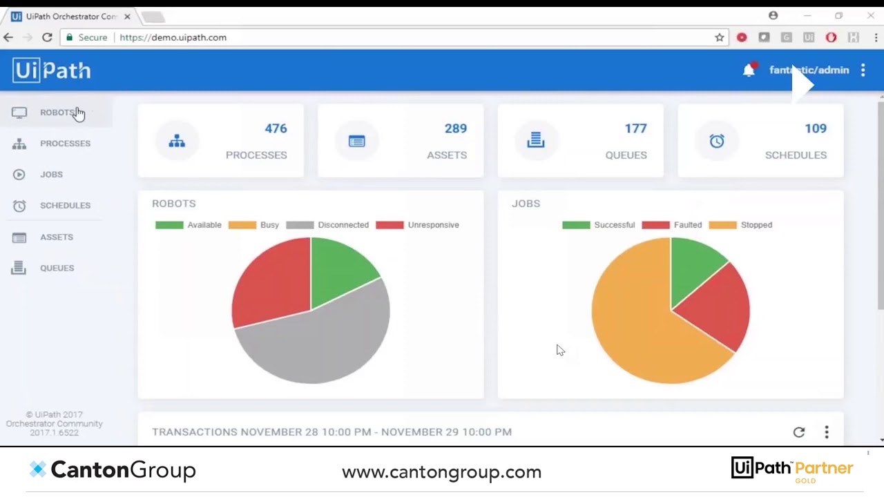 Canton Group Robotic Process Automation Demo