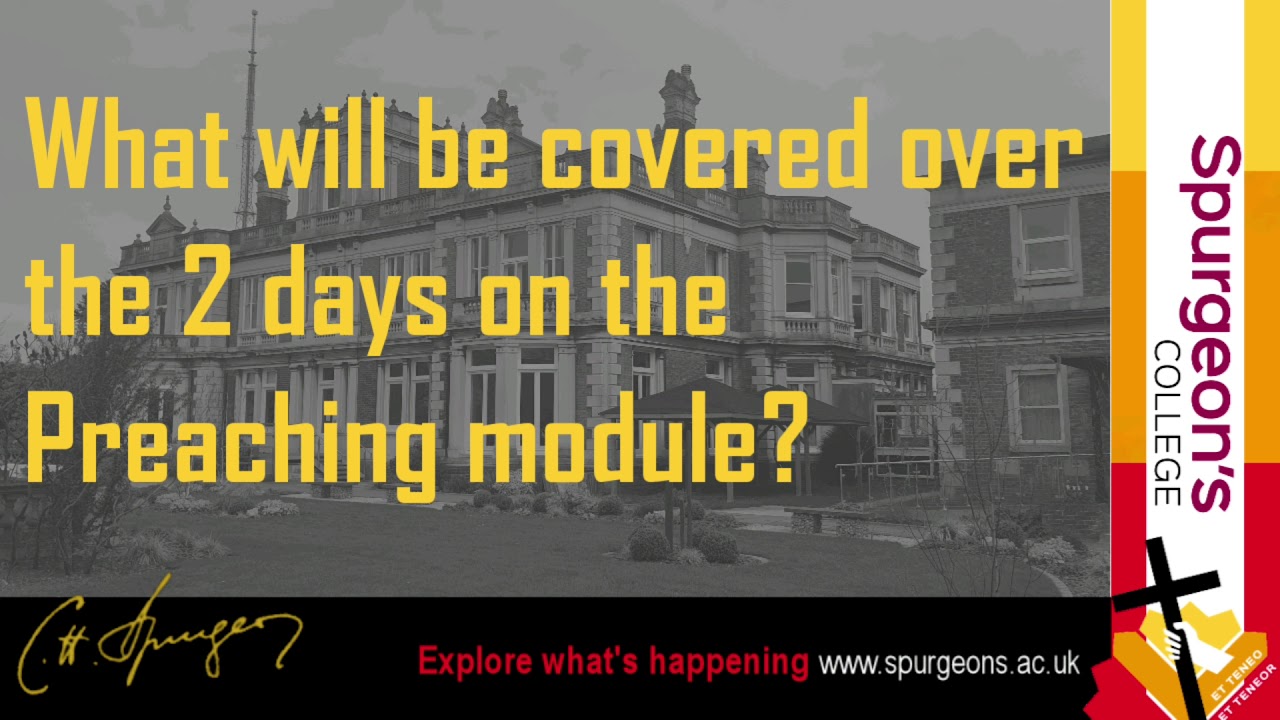 ETM Preaching module at Spurgeon's College