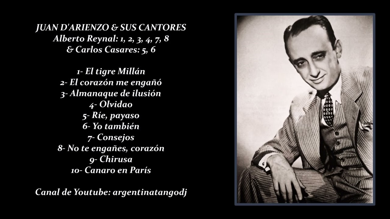 JUAN D'ARIENZO & SU ORQUESTA TÍPICA - CANTAN ALBERTO REYNAL & CARLOS CASARES (1940 - 42)