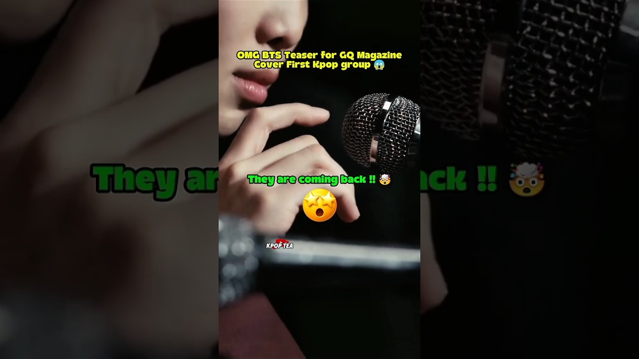 OMG😱 BTS First Ever Teaser GQ Magazine🤯 #bts #btsarmy #btsshorts #jungkook #taehyung #jin #jimin #rm