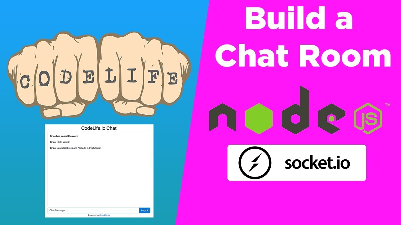 Socket.io & Express NodeJS Tutorial to build a Realtime Chat App - Part 1