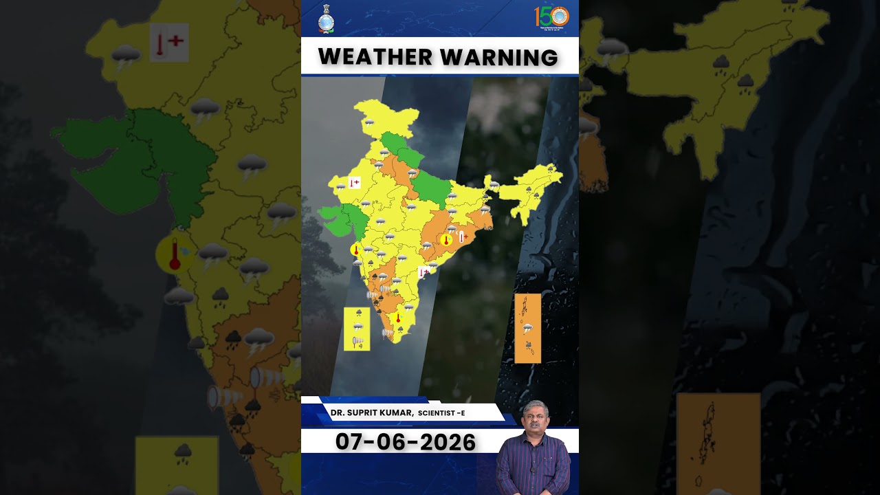 Weather Warning for 07th June, 2026 #shorts #youtubeshorts #shorts