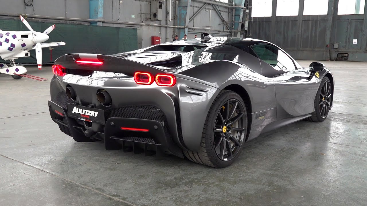 Ferrari SF90 Stradale - Start, Revs & Acceleration SOUNDS!