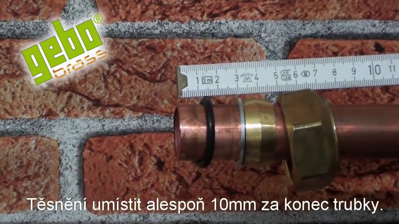 Použití svěrné spojky Gebo MAS s vnějším závitem