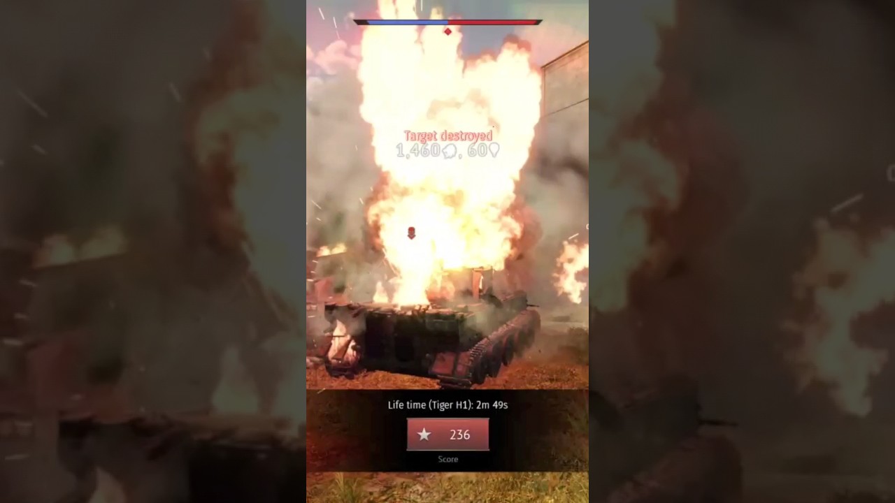 Last second kill before exploding - War Thunder #gaijin #memes #warthunder #snail #funny #tank #fun