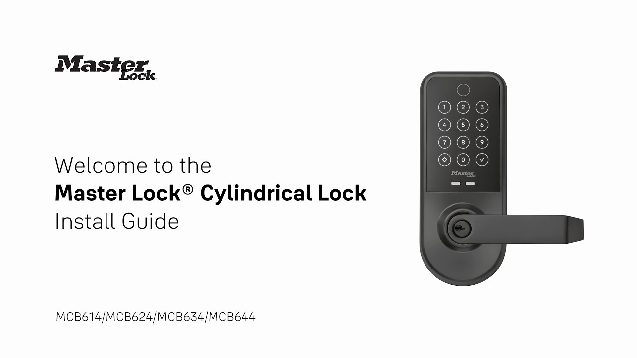 How to Install: Master Lock Cylindrical Lock