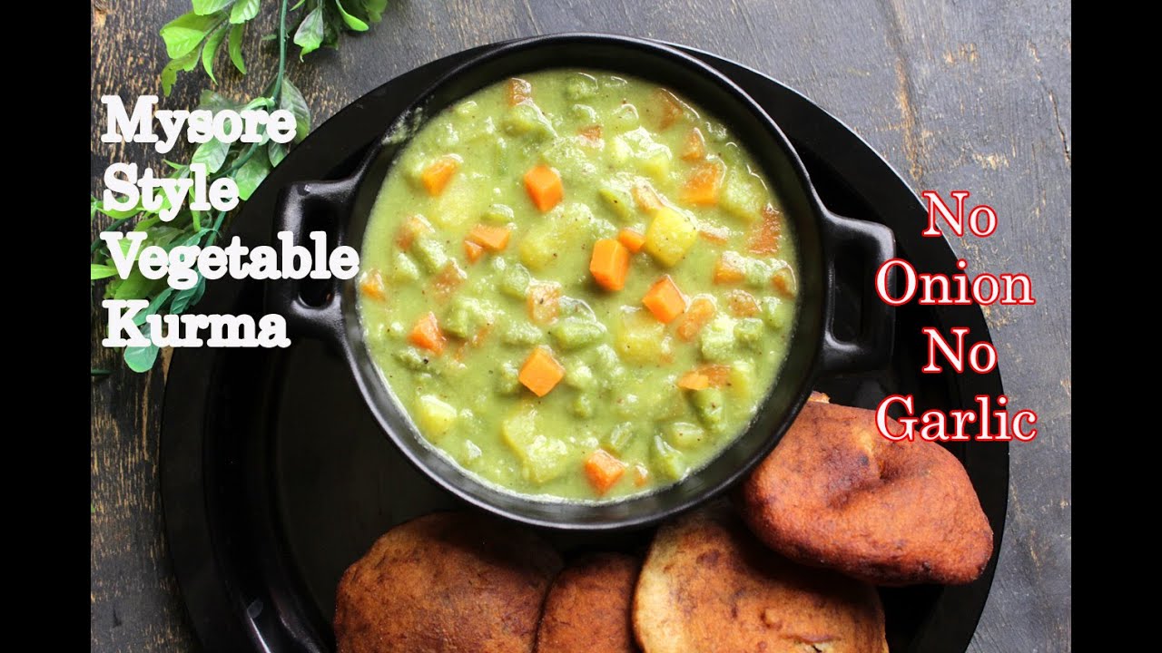 Vegetable Kurma Mysore Style | No Onion, No Garlic Veg Kurma