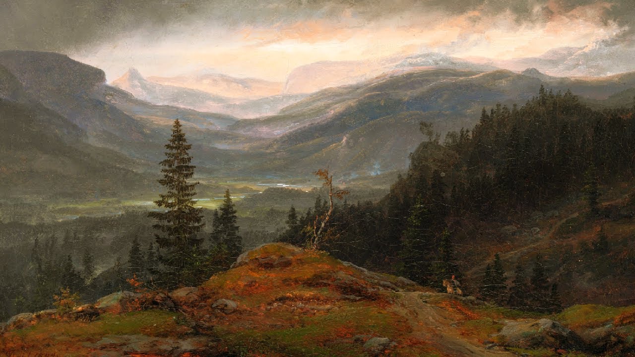 Hallingdal, Norway: painted between 1840 and 1860 ~ Beethoven, Piano Concerto 5, part II