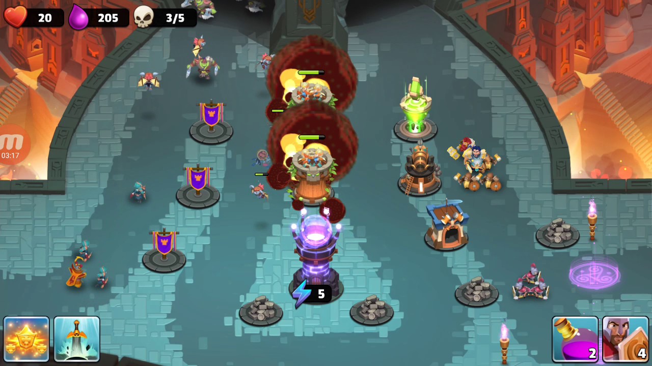 Castle Creeps TD - Chapter 3 Level 12-Hall of Memory 3 Stars
