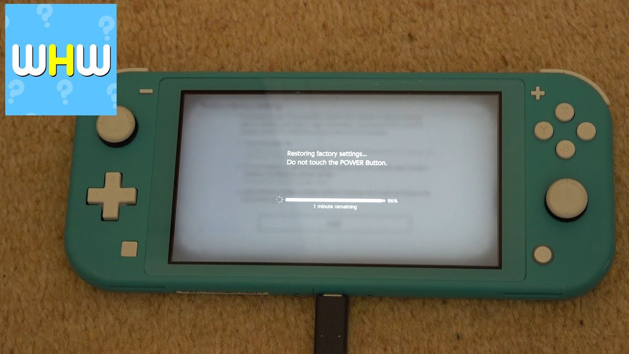 How to FULLY RESET Nintendo Switch Lite to RESELL