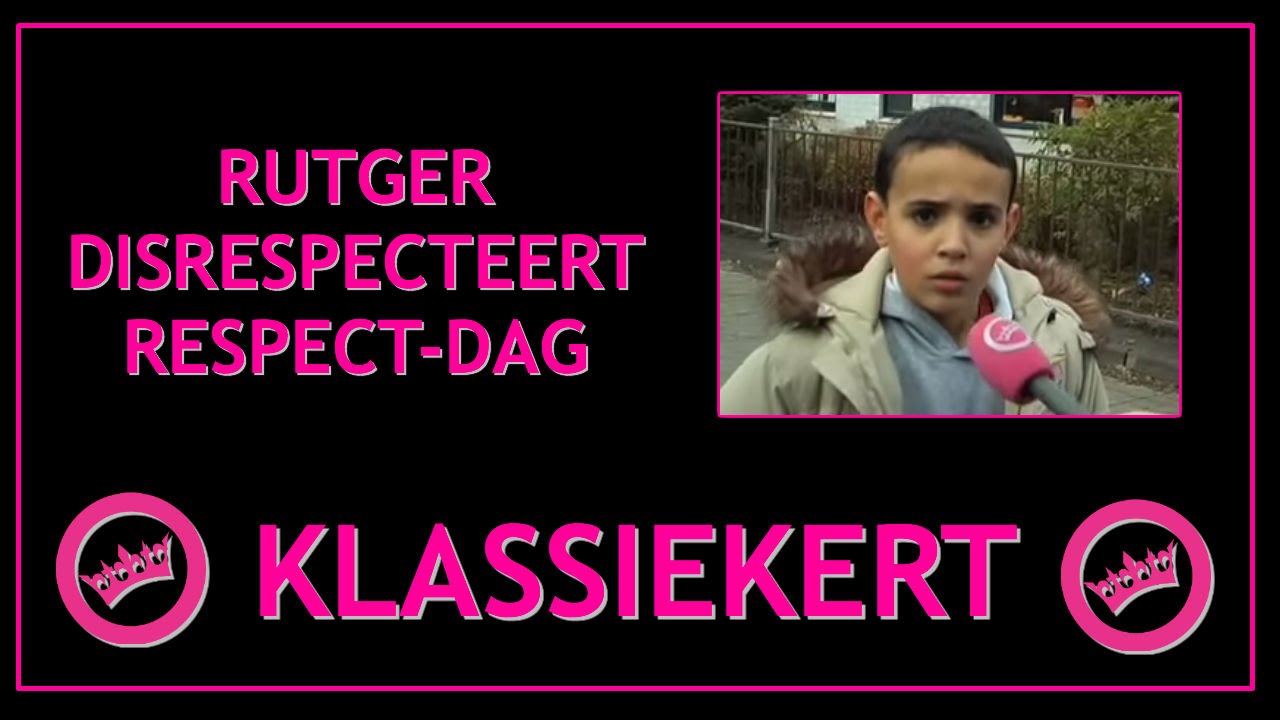 Rutger disrespecteert respectdag