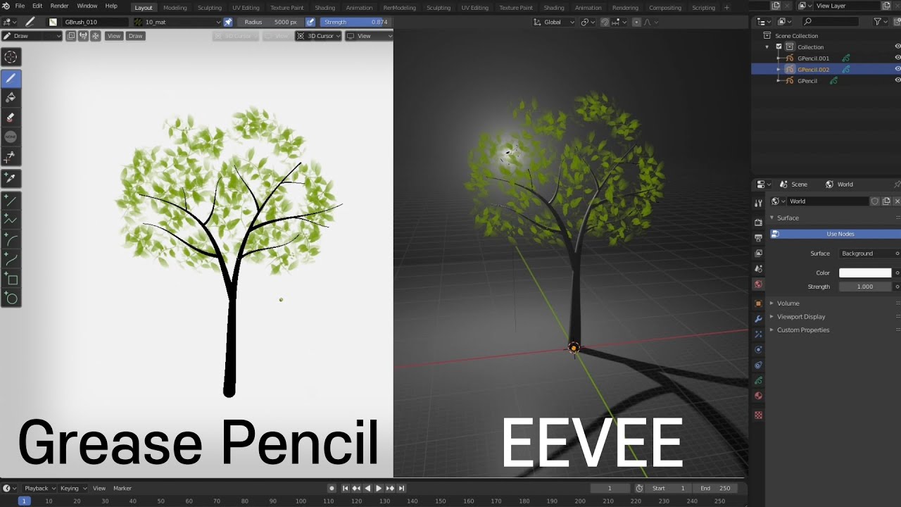 Modeling with Grease Pencil (Blender)