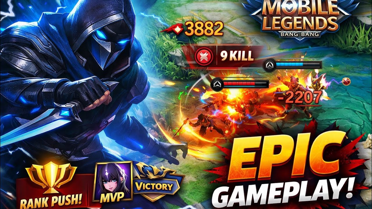 Mobile Legends Gameplay Hindi 🔥 | Rank Push & Epic Team Fight | MOBA Legends Full Match