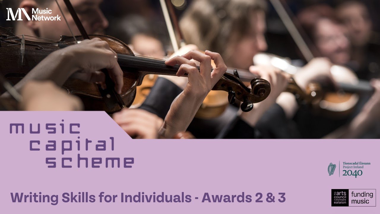 Writing skills for individuals Award 2 & 3 (Individual Established Emerging Professional Musician)