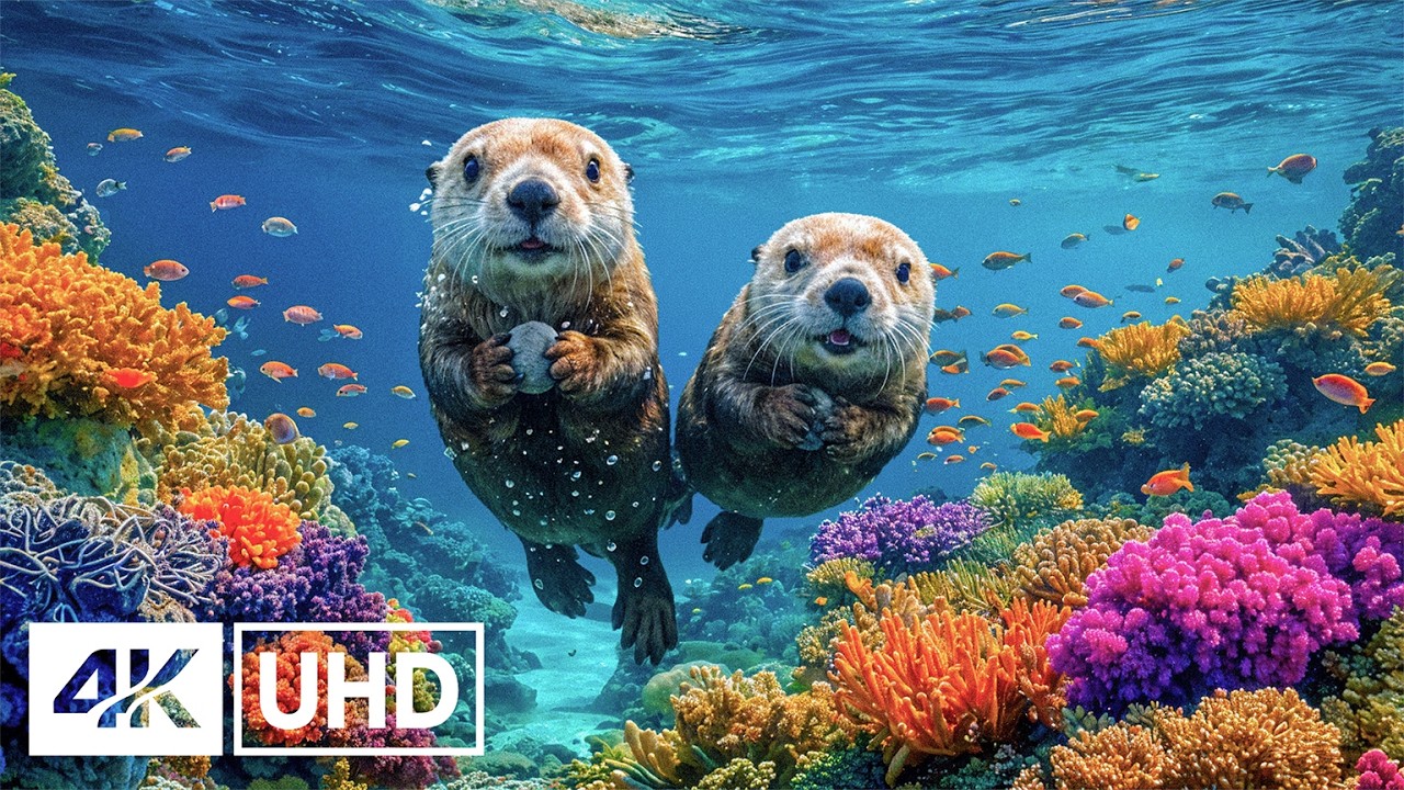 Аквариум 4K ULTRA HD 🐠 Красивые коралловые рифовые рыбки | Расслабляющий сон