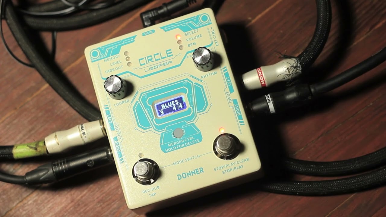 Donner Circle Looper Review and Demo by BOOMBLISS + Drum Machine Demo