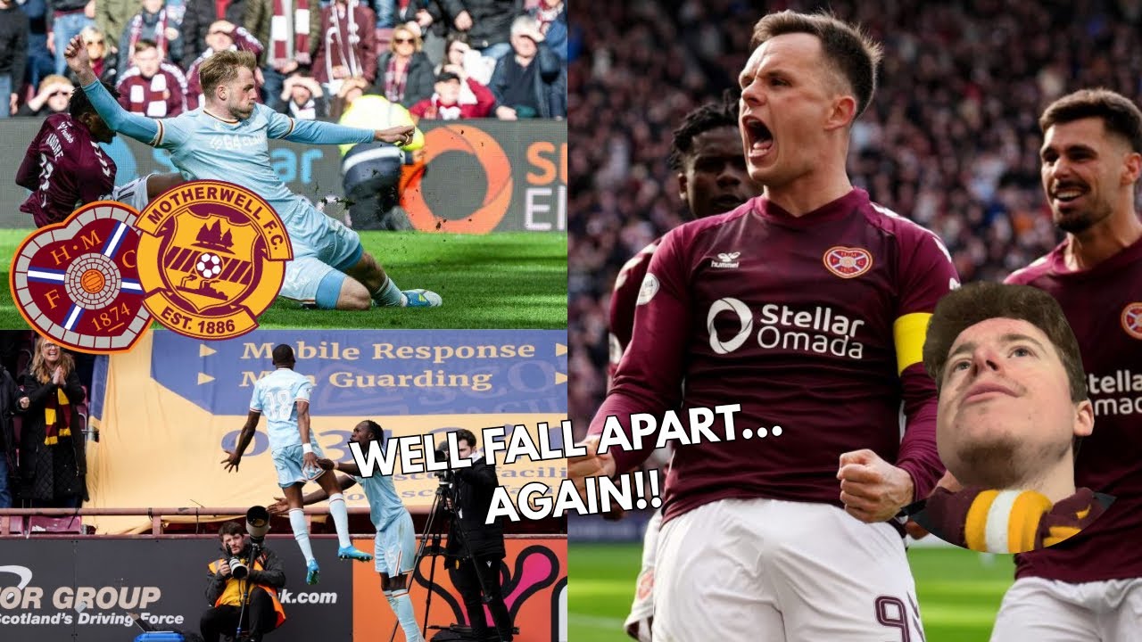WELL FALL APART (AGAIN!!) Hearts 3-1 Motherwell MATCH VLOG!!