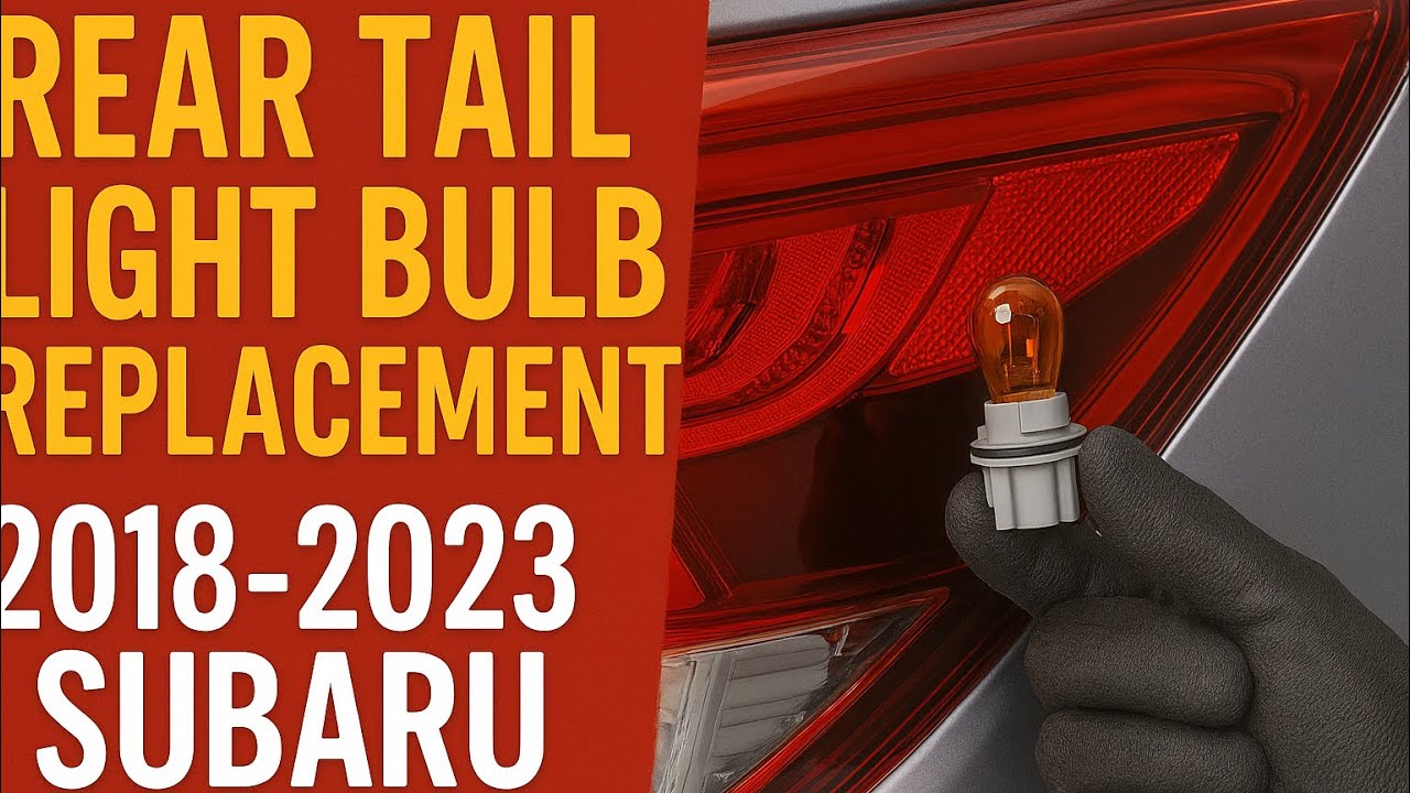 2018-2023 Subaru Crosstrek Tail Light Bulb Replacement – Quick & Easy DIY!