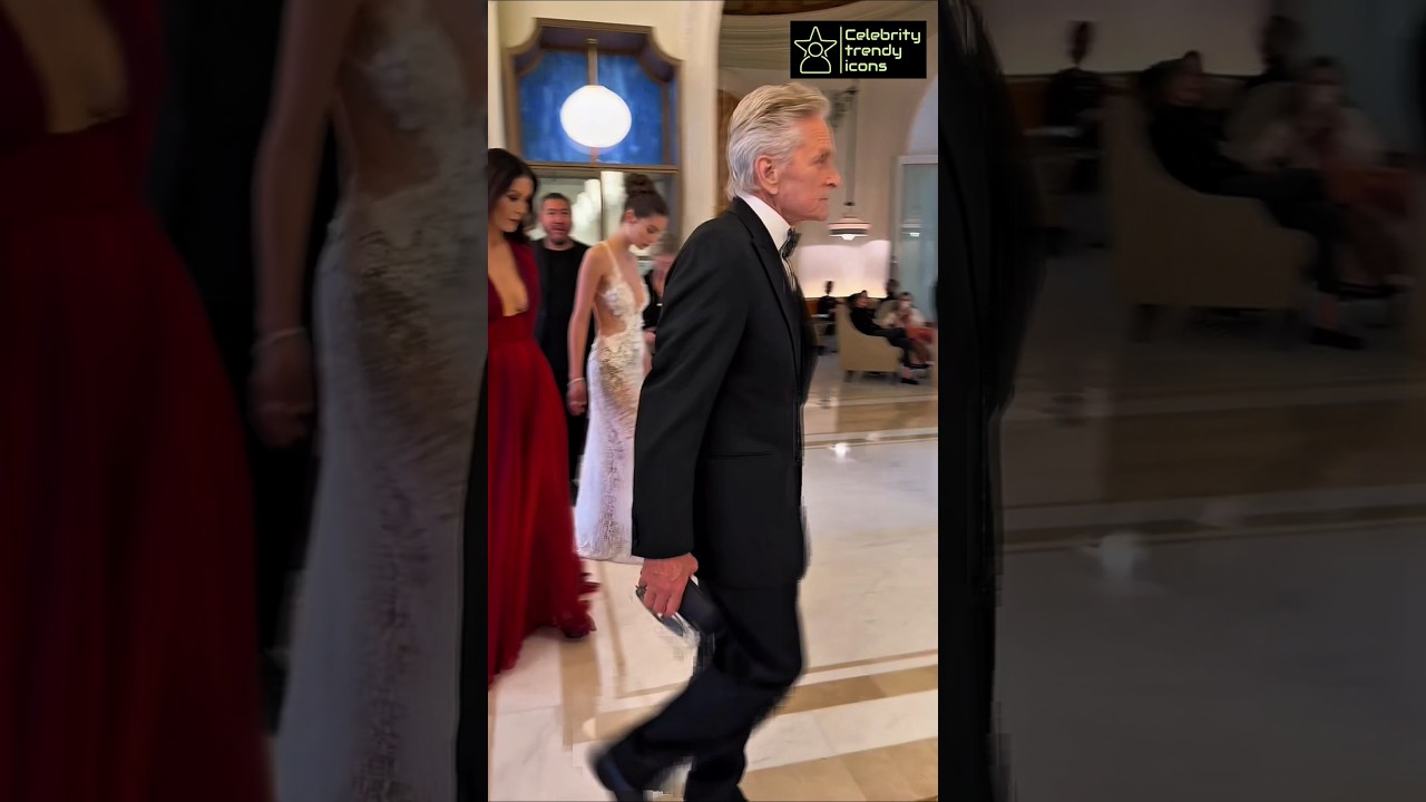 Michael Douglas coming for an Event With Wife 😍&hearts;️ #michaeldouglas #catherinezetajones