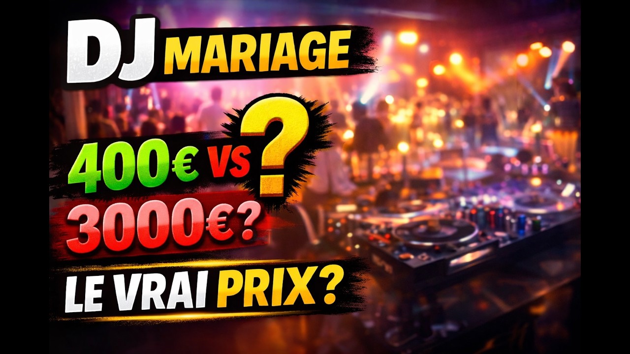 Quel est le vrai tarif d’un DJ pour un mariage ?