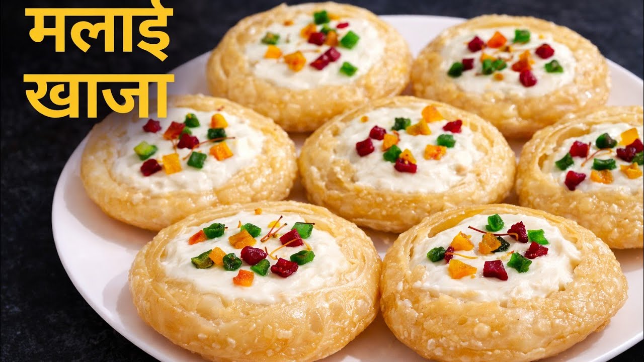 मलाई खाजा-(खजला) रेसिपी - Malai khaja-(khajla) sweet recipes