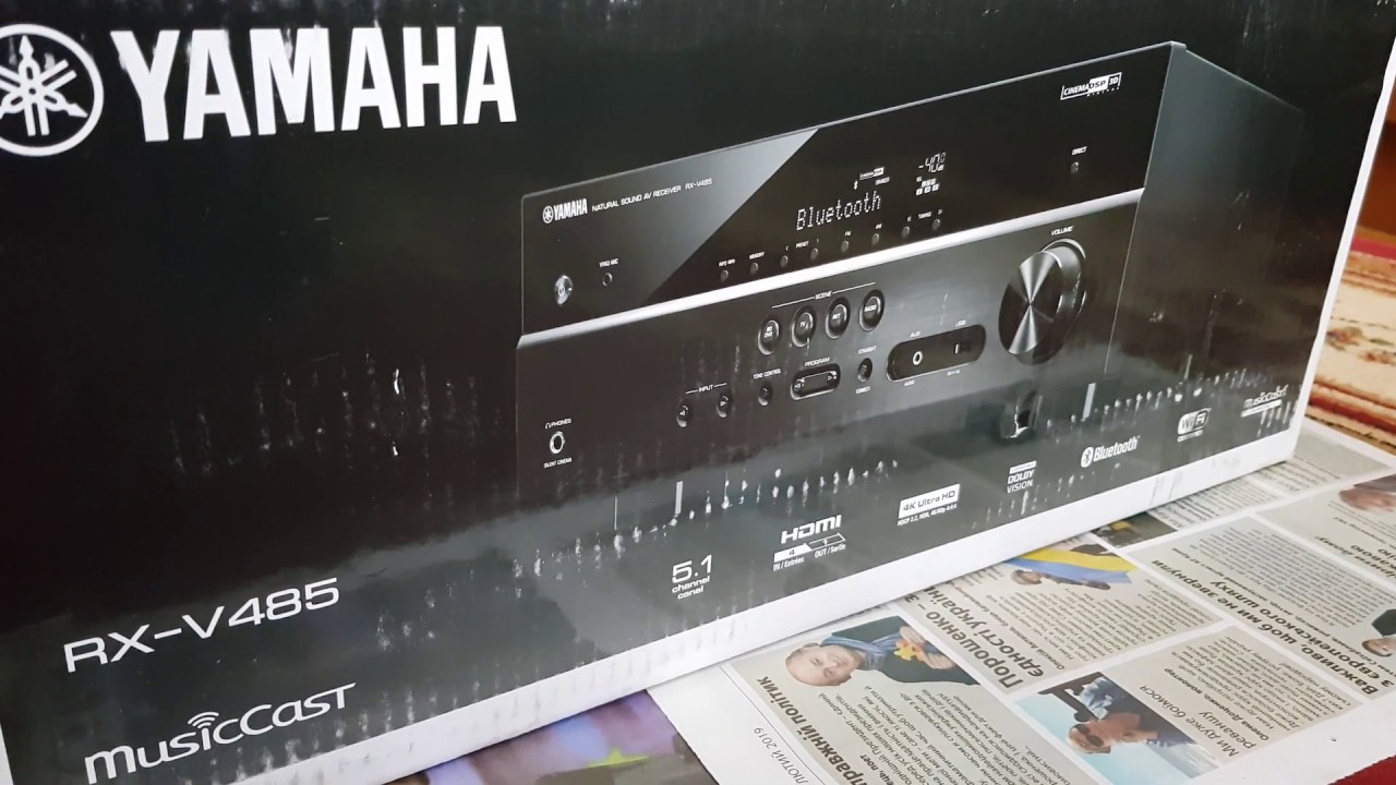AV-Ресивер Yamaha RX-V485 Black огляд / unboxing receiver