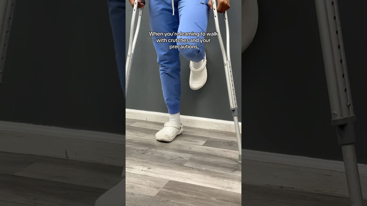 TTWB or toe touch weight bearing 😉#stretchpad #physicaltherapy #healthcare #comedy