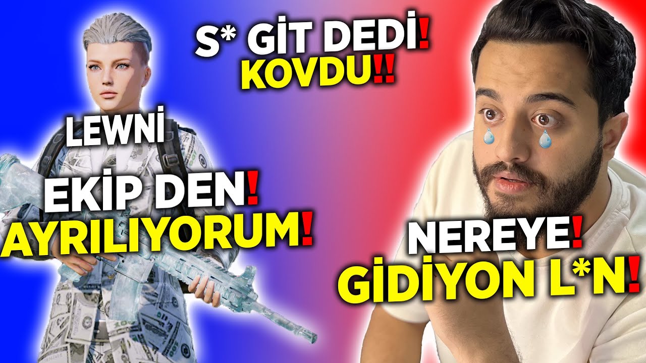 EKİP DEN AYRILIYORUM! (KÜFÜR ETTİ VE KOVDU) PUBG Mobile