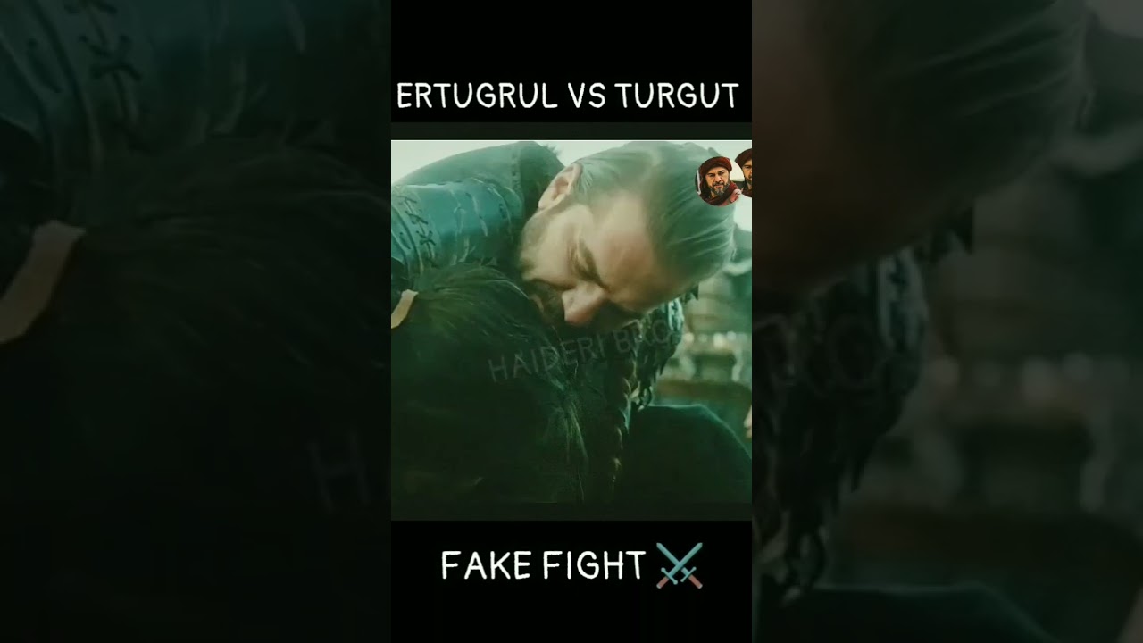 ertugrul vs Turgut 🔥 fake fight ⚔️ scenes # short...