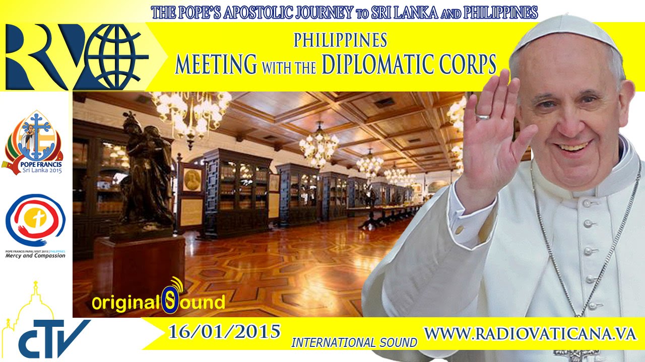 Pope in Philippines - Meeting with the Diplomatic Corps - 2015.01.16