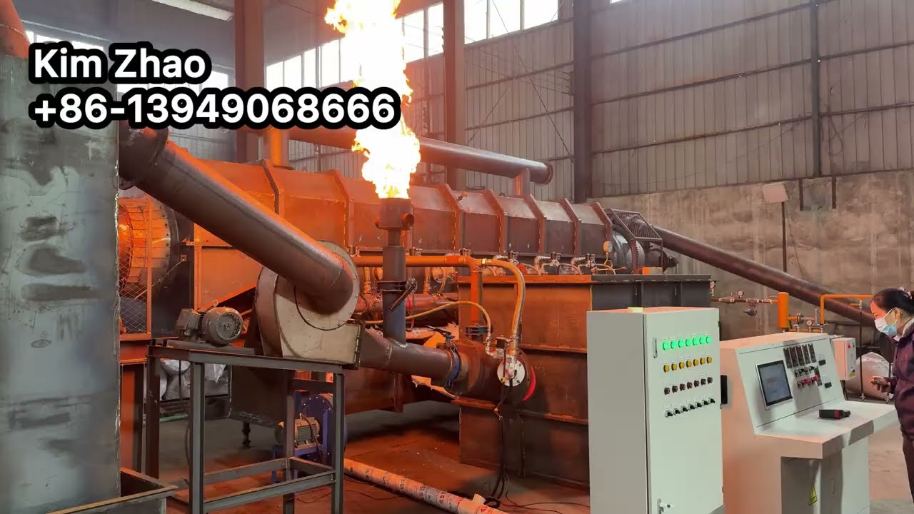 Small Continuous Carbonization Furnace for sawdust charcoal biochar production