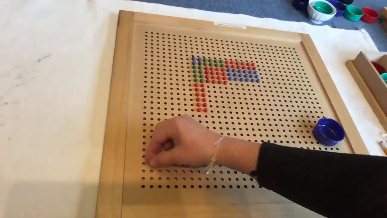 squaring a number using the pegboard 2