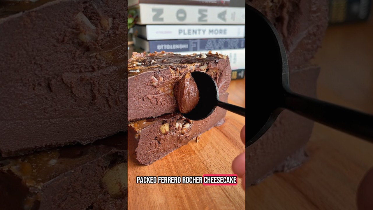 High Protein Ferrero Rocher Cheesecake