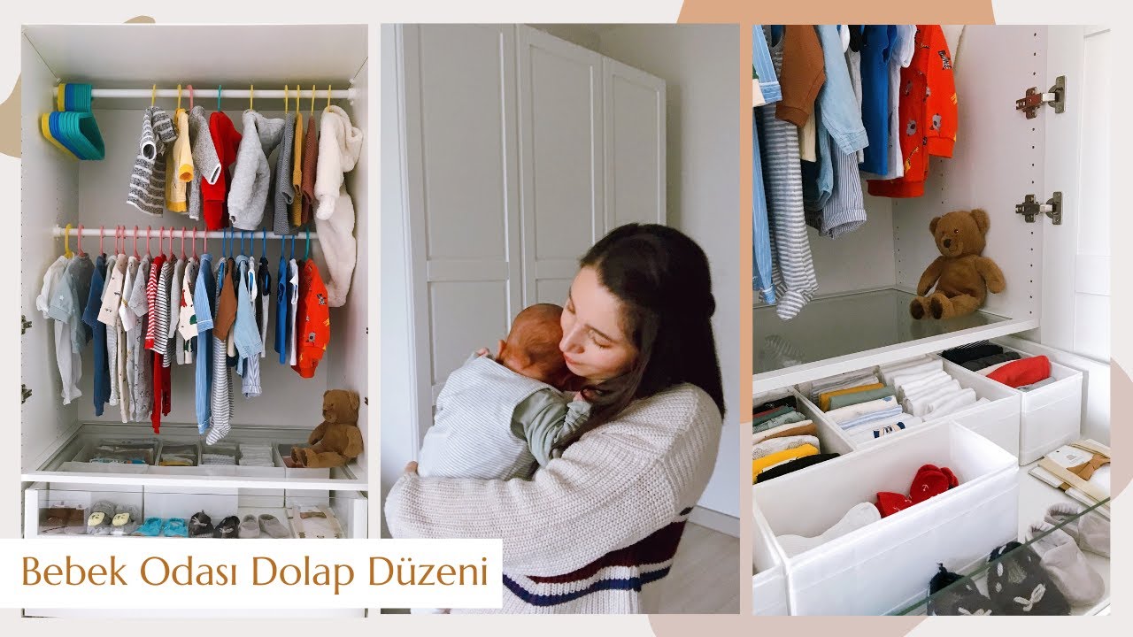 BEBEK ODASI DOLAP DÜZENİ | BEBEK KIYAFETLERİ KATLAMA METODU | Yenidoğan Kıyafet Önerisi