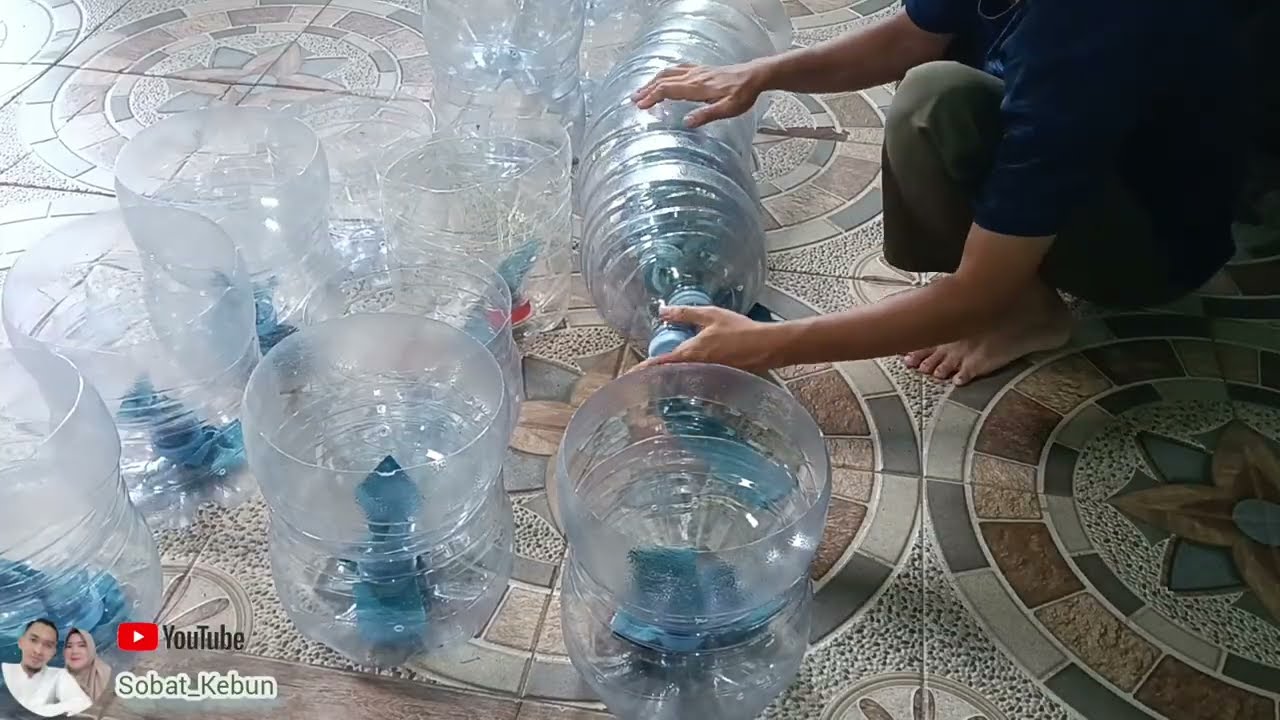Membuat Pot Tanaman dari Bekas Galon Air Mineral 
