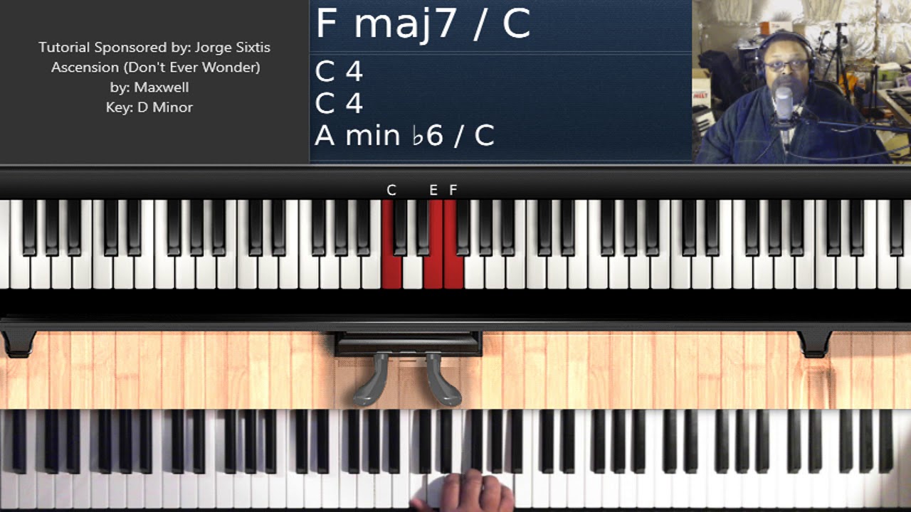 Ascention (Don't Ever Wonder) by Maxwell - Piano Tutorial