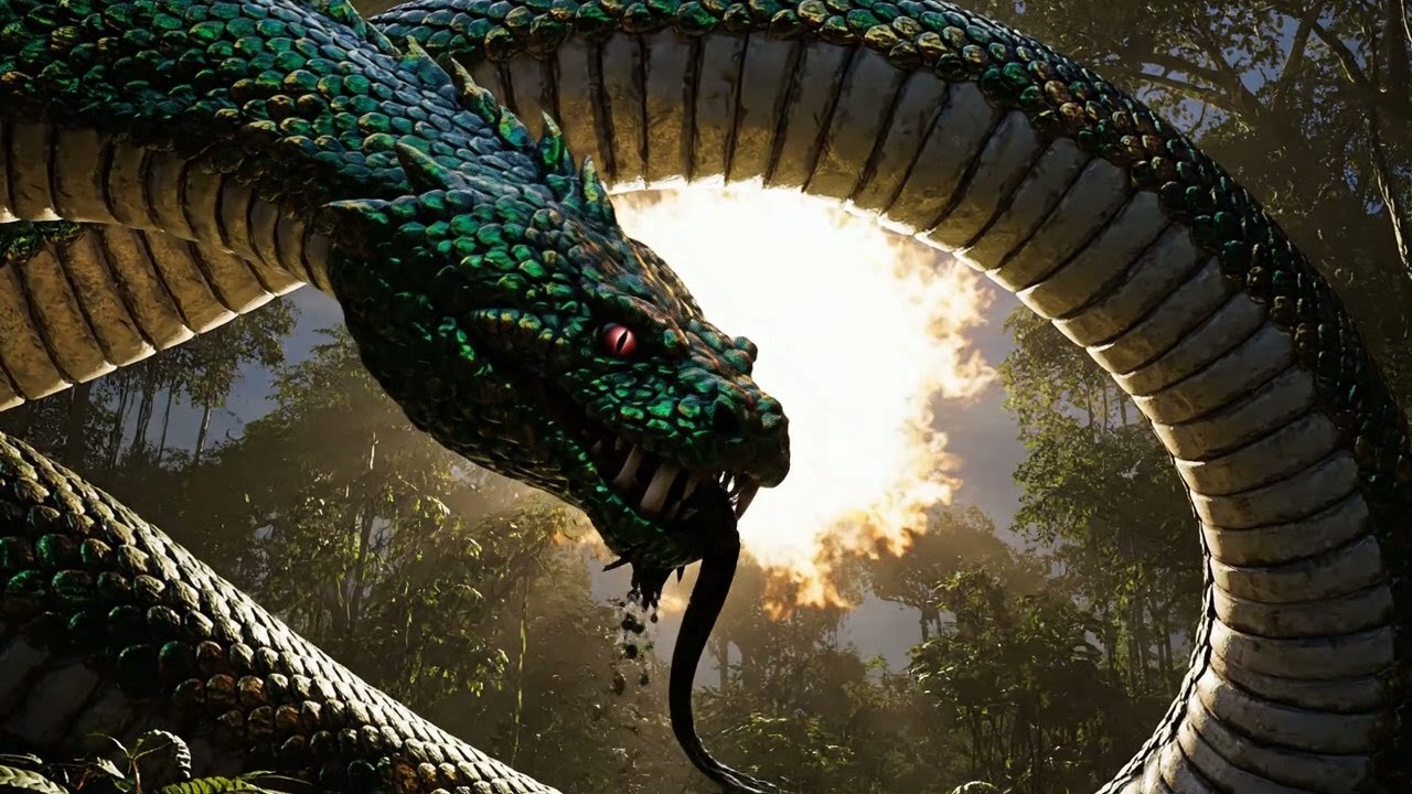 Prehistoric Tribe Rescue Baby Elephant from Giant Snake | Ancient Planet Survival