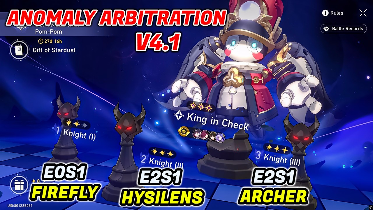 New!! Anomaly Arbitration v4.1 | Firefly, Hysilens, Archer | HSR 4.1
