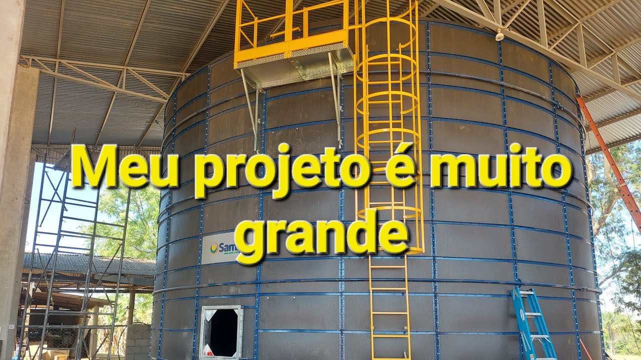 Silo secador quase pronto.