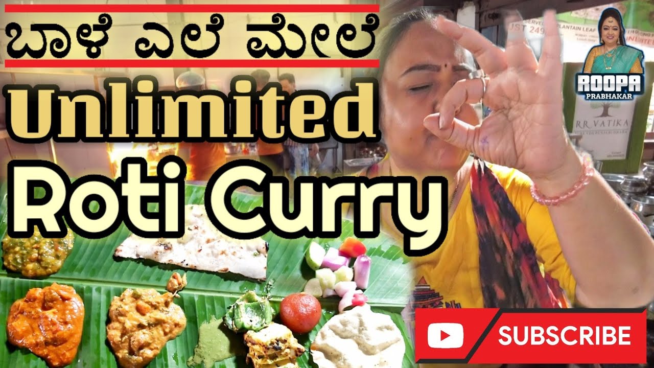 COMPLETE REVIEW of UNLIMITED Banana leaf NORTH INDIAN MEAL | RR VATIKA | ROOPA PRABHAKAR