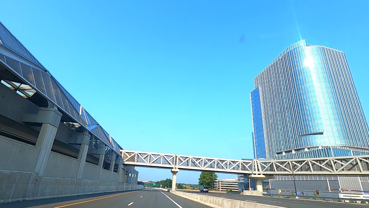 [4k-Drive] - I-66E - I-495N - Dulles Airport Access Road, Virginia