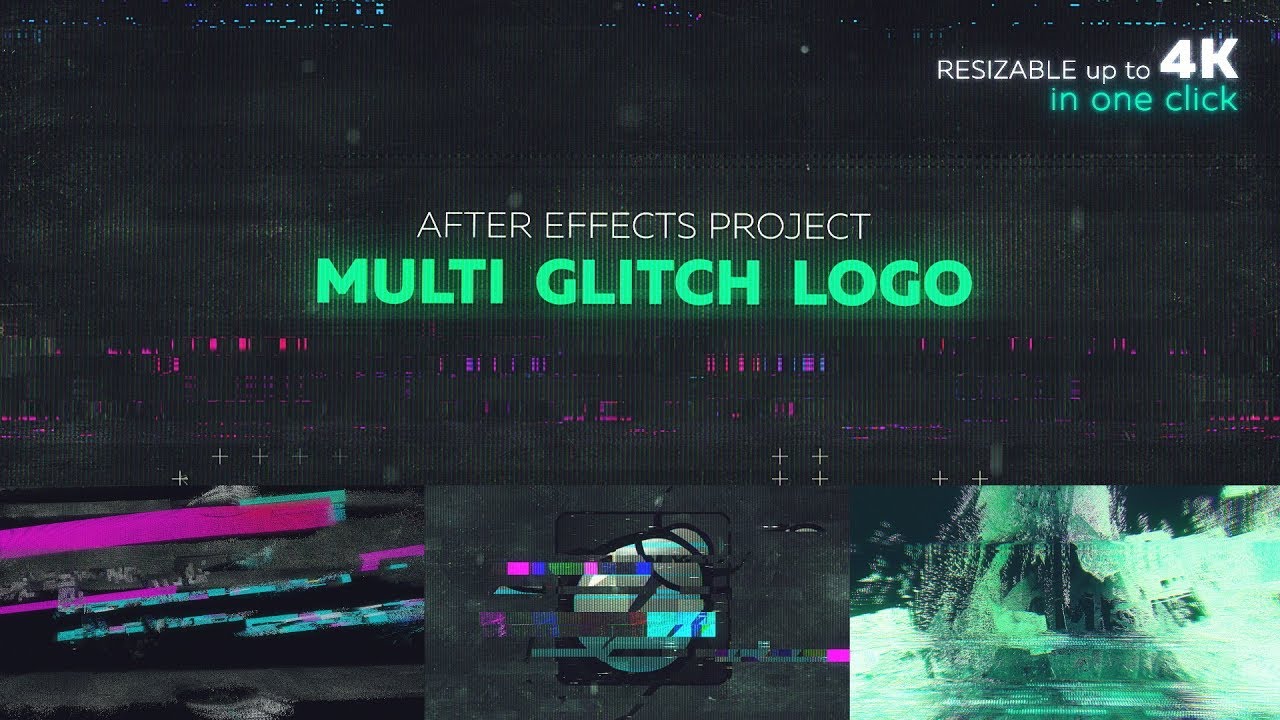 Multi Glitch Logo - AE template made with Motion Bro