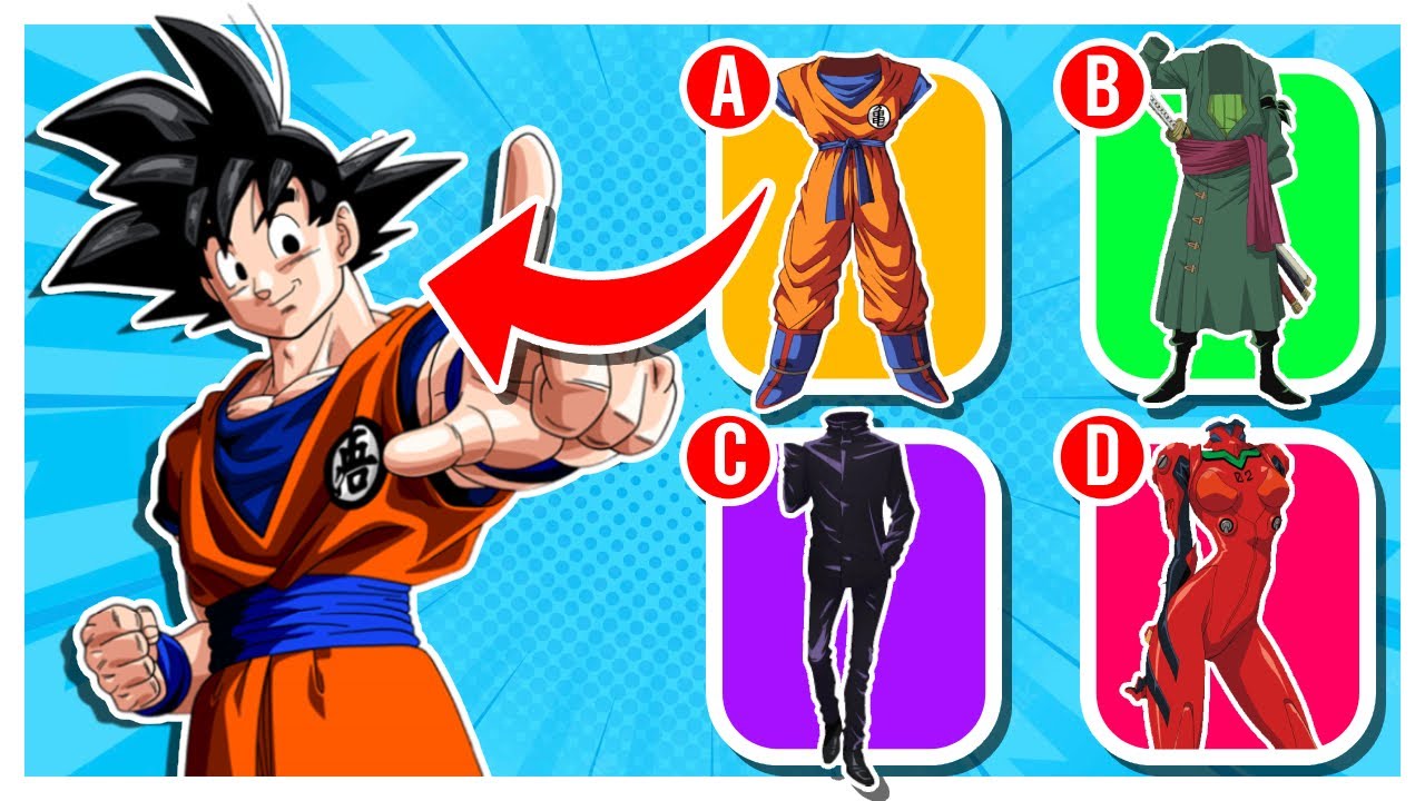 ANIME CLOTHES QUIZ | Guess the character ⚡👚 | Anime quiz