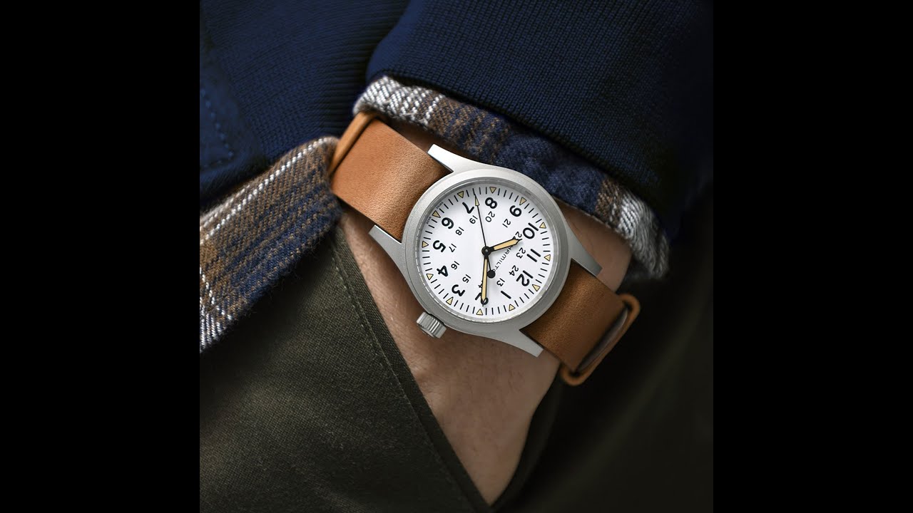 Hamilton Khaki Field White dial on different NATO straps