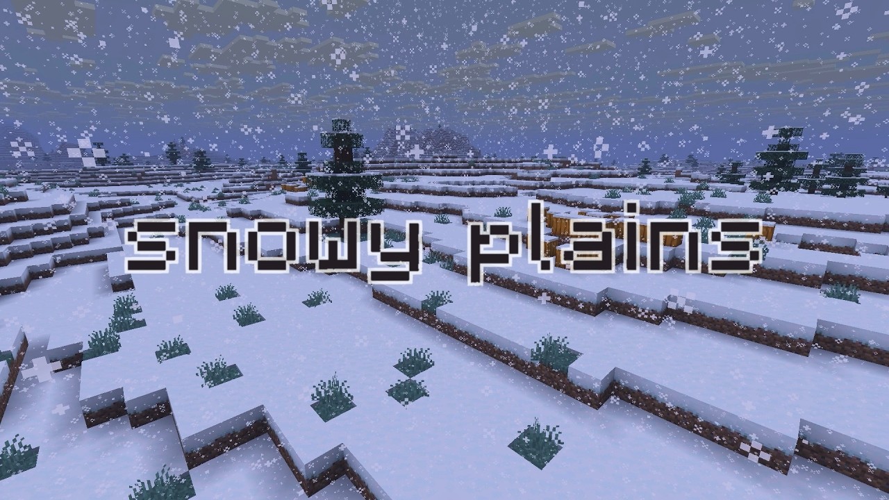 stay frosty in a snowy plains biome | 3 hours of Minecraft music | ASMR, study, sleep