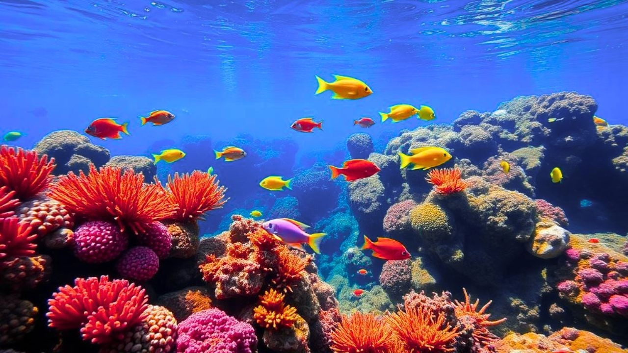 A Serene Journey Under the Waves: Coral Reefs & Aquarium Fish | Relaxing 4K Ambience