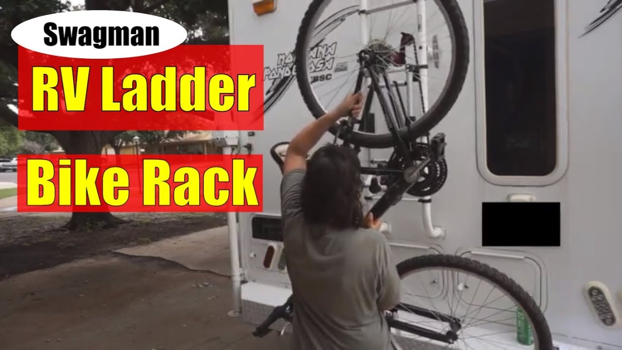 Bike Rack Installation on the Truck Camper - RV Ladder Bike Rack | Swagman RV Ladder Rack