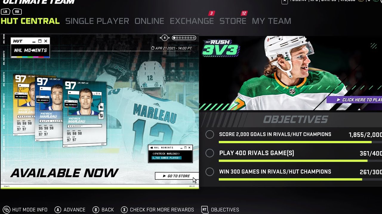 NHL 21 HUT| HOLY $H!T MY BEST PULL OF 21 (97)OVR IN RUSH REWARDS PACK!!!