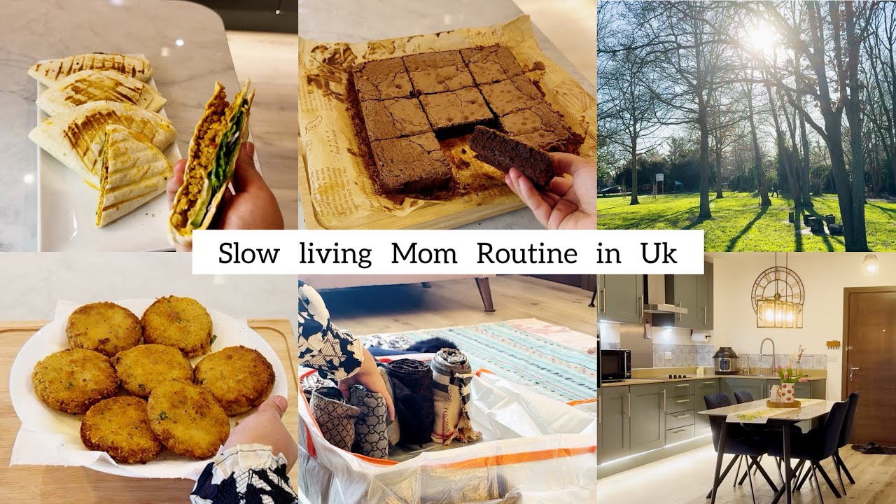 Slow living Mom Routine in UK |Silent Vlog| Baking Fusion ￼Cooking | Winter Clothes Storage Hacks